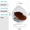 Hanging Egg Chair Rattan Outdoor Indoor Patio Garden Swing Chairs With Cushion