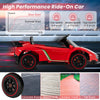 Licensed Lamborghini 4WD Kids Ride-on Toy with LED Lights-Red