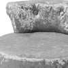 Crushed Velvet Grey Vanity Dressing Table Chair Bedroom Makeup Stool Piano Seat
