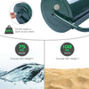 63L Steel Garden Lawn Roller Water Sand Filled Outdoor Grass Roller w/Drain Plug
