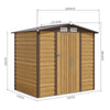 Garden Outdoor Metal Shed Steel Frame Storage Bike Tool Sheds with Lockable Door