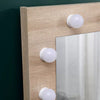 Dressing Table with LED Mirror Modern Makeup Desk Vanity Table Set + Stool
