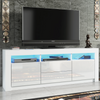 TV Unit I 160cm I Sideboard I Cabinet I TV Stand I White Gloss Doors I Free LED