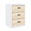 3 Drawer Wooden Bedroom Bedside Cabinet Furniture Storage Nightstand Side Table