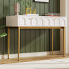Modern Console Table 2 Drawers Wooden Hallway Living Room Storage Furniture