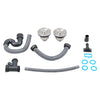 Premium Handmade Brushed Stainless Steel Kitchen Sink Double Bowl w/Drainer Kit