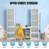 White 2-5 Tier Cube Bookcase Display Bookshelf Storage Unit Shelving Wooden Rack