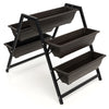 3-Tier Vertical Raised Garden Bed Freestanding Garden Planter W/ 5 Plant Boxes