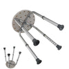 Non-slip Adjustable Round Bath and Shower Stool Seat Chair Lightweight Aluminium