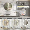 LUVODI 800x700mm LED Bathroom Mirror Dimmable Enhanced Antifog IP65 Glass Framed