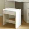 Corner Dressing Table with LED Lights Arch Mirror Vanity Make up Desk Stool Set