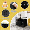 Cat Litter Box Enclosure Hidden Cat Washroom-Coffee SVE10236DKPV