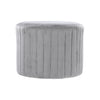 Round Ottoman Footstool Padded Cushion Rest Seat Footstool Pouffe Stool Footrest