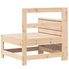 Gecheer Garden Armrest Sofa with Side Table Solid Wood Pine Pallet U2R3