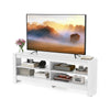 Corner TV Stand 3-Tier Entertainment Center Console Table w/Shelves