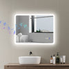 Bluetooth Bathroom Mirror with Touch Control, LED Lights, Wall Mounted