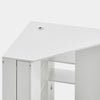 Corner Dressing Table Desk Cupbpard Workstation Foldable Shelf Storage Display