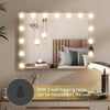 LED Hollywood Makeup Mirror 58*45cm Large Dimmable Mirror with USB Charging Gold