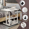Folding OverBed Table Tray Adjustable Mobility Aid Chair PC Laptop Storage Shelf