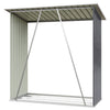 Galvanized Metal Garden Shed Tool Firewood Storage Sheds Log Store Heavy Duty