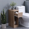 Slim Tall Bedside Table Cabinet with Drawer & Storage Space for Bedroom