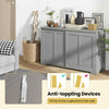 Freestanding Kitchen Storage Cabinet Floor Storage Cabinet Sliding Door