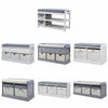 Shoe Bench Shoes Storage Organizer Baskets Cabinet Cushioned Seat Home Hallway