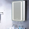 Led Illuminated Bathroom Mirror Cabinet With Shaver Socket Demister Touch Sensor