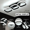 Modern Chandelier LED Lamp Black Frame Ceiling Light Living Room Pendant Lights