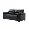 2 /3 Seater Sofa Black or Beige Faux Leather Modern Design Living Room Office