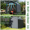 240 x 195 cm Outdoor Storage Shelter Garage Storage House-Gray