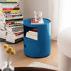 Modern Bedside Table Bedroom Sofa Side End Multi-functional Round Storage Unit