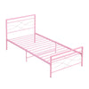 Simple Budget metal bed Single bed Frame w/Mattresses Option Bedroom Furniture