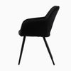 Set of 2 Armchairs Dining Chairs with Arms Velvet PU Faux Leather Chairs Kitchen