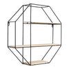 Book Shelves Wall Mounted Black Display Shelf Storage Rack Decorative Open Unit