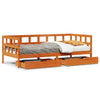 Daybed with Drawers Wax Brown 80x200 Solid Wood Pine Y4S9
