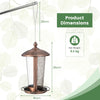 2-in-1 Outdoor Hanging Bird Feeder Weatherproof Wild Bird Feeder Garden Decor
