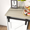 Sliding Barn Door Sideboard Storage Cabinet Coffee Bar TV Stand Farmhouse Style