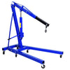Blue Fold 1 Ton Hydraulic Engine Crane Hoist Lift Workshop Garage Lifting Stand