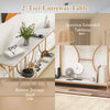 Entryway Console Table Sofa Table with Storage Shelf