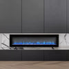 LED Fireplace Media Wall Fire Wall Mounted / Standing Feet Electric Heater 40in