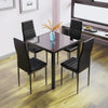 Round Square Rectangular Dining Table 2/4 Wooden Chairs Kitchen Room Restaurant