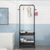 Open Wardrobe Clothes Rail Rack Garment Display Stand & Storage Baskets Mobile