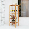 Bamboo 4 Tier Storage Shelving Unit Shoe Rack Bookshelf Freestanding Plant Stand