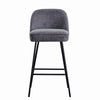 2X Breakfast Bar Stools Thickened Pad Linen Dining Chairs for Counter Kitchen