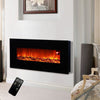 30" 34" 50" Electric Fire Suite White Mantel/Surround LED Flame Fireplace Heater