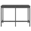 Gecheer Garden Table Grey 159.5x82.5x110 Solid Wood L4J6