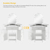 Corner Dressing Table with LED Lights Arch Mirror Vanity Make up Desk Stool Set