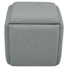 5pcs Cube Ottoman Stool Compact Dining Chairs Footstool Pouffe Seat Metal Leg
