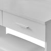 LED Dressing Table Makeup Desk With 2 Drawers Stool Bedroom Gift Furniture New